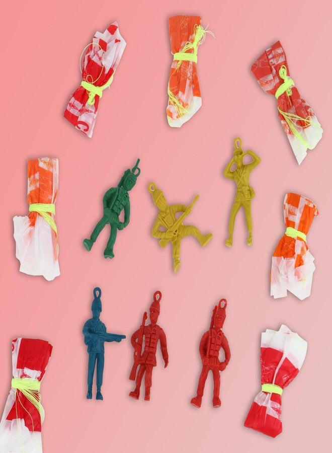 Manmel 40PCS Parachute Toy, Outdoor Flying Toy for Kids 3 4 5 6 7 8 9, Mini Paratroopers Army Parachute Flying Throwing Outside Toys for Toddlers, Boys, Girls, Party Favors, Goodie Bag Stuffers - Image 3